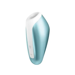 Stimulator cu aspirație Love Breeze din silicon, albastru ice