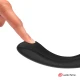 Vibrator G-Spot Curve din silicon medical, negru/auriu