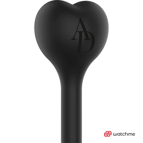 Vibrator EGG din silicon medical, negru, cu ceas WATCHME