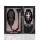 Vibrator EGG din silicon medical, negru/auriu