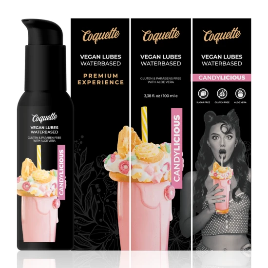 Gel lubrifiant pe bază de apă, Candylicious, 100 ml, vegan