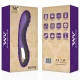 Vibrator G-Spot din silicon reîncărcabil, auriu-liliachiu