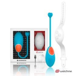 Vibrator ou din silicon medical, albastru, cu ceas remote