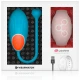 Ou vibrator din silicon medical, albastru/roz, cu telecomandă ceas