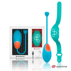 Vibrator ou din silicon medical albastru, cu telecomandă ceas