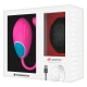 Vibrator ou din silicon medical, fuchsia/jet, WATCHME