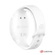 Vibrator ou din silicon medical, alb, cu telecomandă ceas