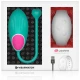 Vibrator ou din silicon medical, alb, cu telecomandă ceas