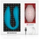 Vibrator Dual din silicon medical, indigo/roz, WATCHME