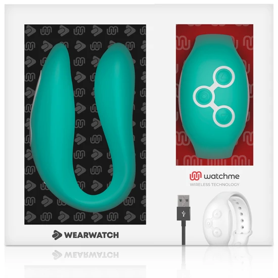 Vibrator dual pentru cupluri din silicon medical, verde deschis