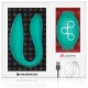 Vibrator dual pentru cupluri din silicon medical, verde deschis